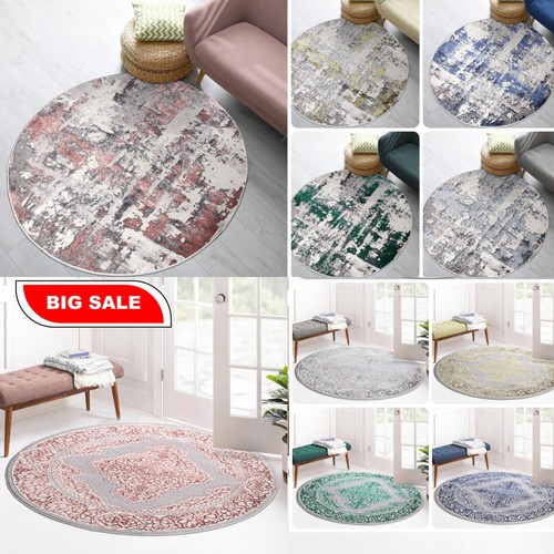 Modern round rug non - rug, slip