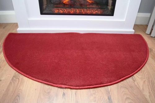 Dark red colour half moon - half,