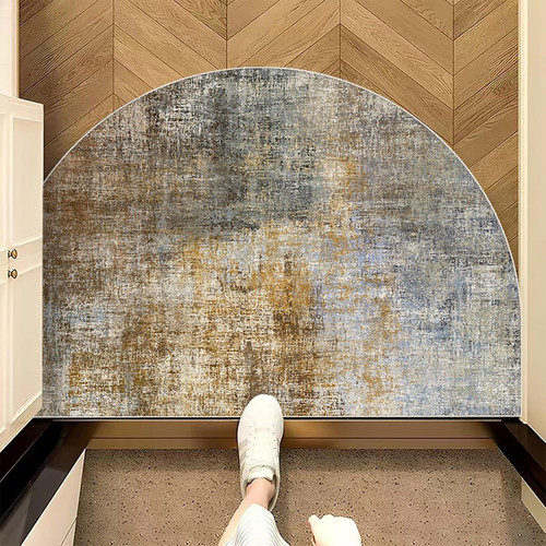 Half round doormat floor - half,
