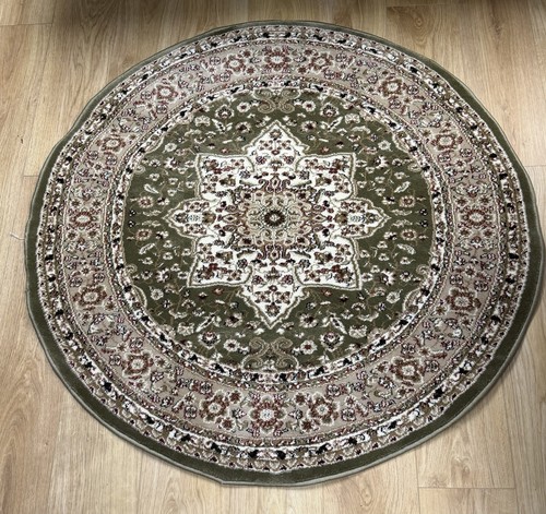 Title traditional round rug - title:,