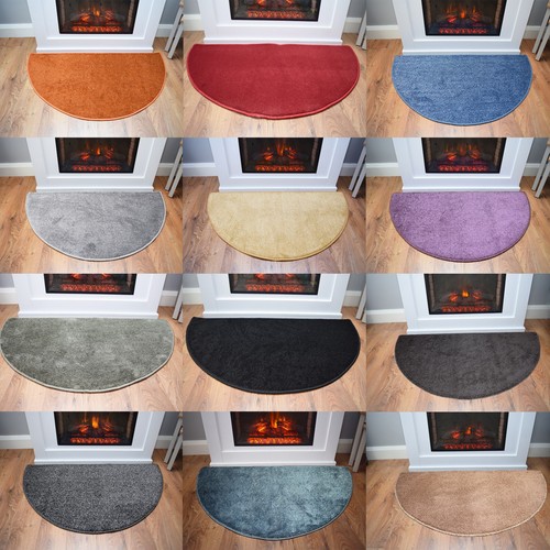 Half moon hearth rug - hearth, large