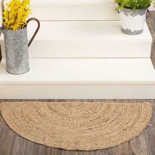 Rug half moon 100 natural - rug,