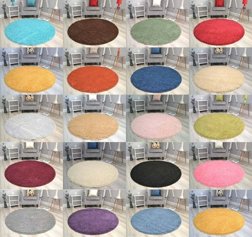 Circular circle shaggy rugs - circle,