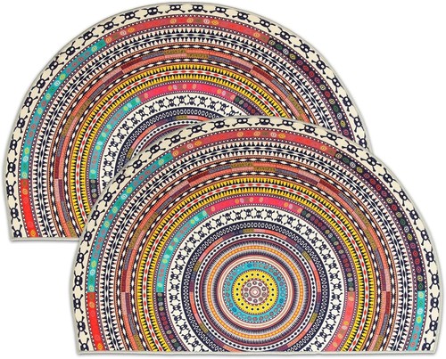 Pcs half round door mat - mat, semi