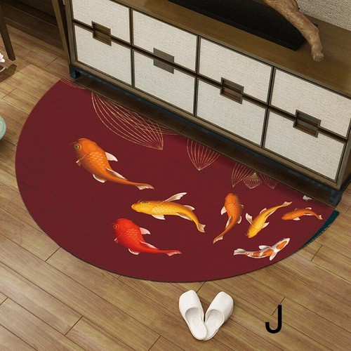 Velvet semicircle doormat - velvet,