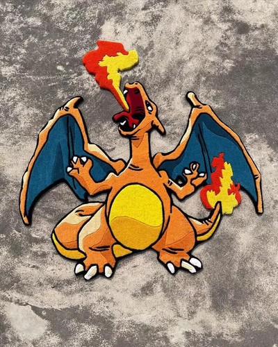 Handmade dragon tufted custom - dragon,